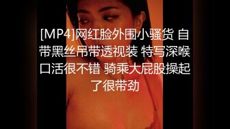 [MP4]网红脸外围小骚货 自带黑丝吊带透视装 特写深喉口活很不错 骑乘大屁股操起了很带劲