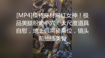 [MP4]模特身材网红女神！极品美腿粉嫩小穴！大尺度道具自慰，地上假屌骑乘位，镜头前抽插美臀