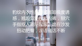 豹纹内衣性感眼镜御姐极度诱惑，翘起双腿拉紧内裤，掰穴手指抠入厕所尿尿，跪在沙发扭动肥臀，淫语骚话不断